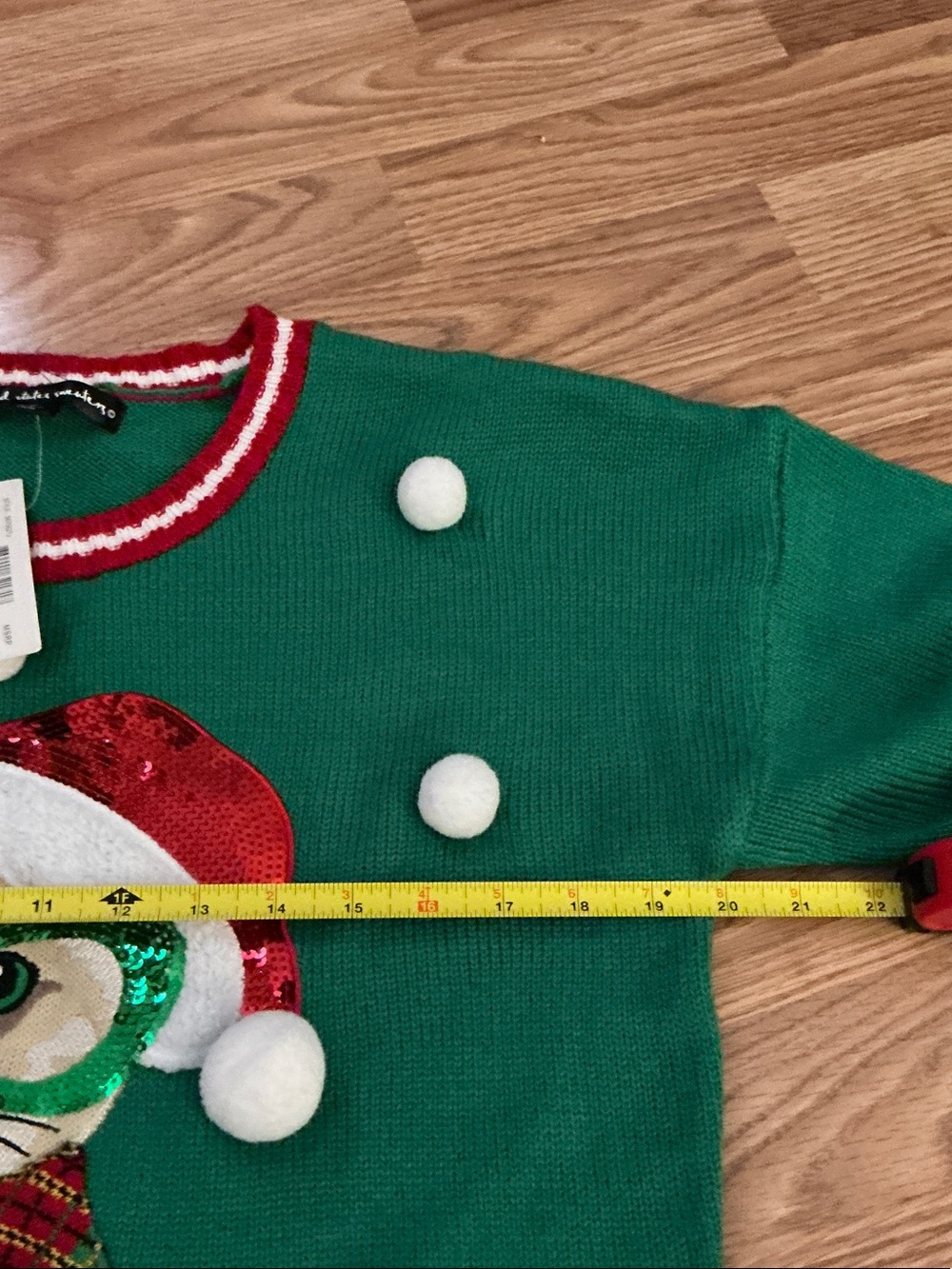 Ugly Christmas Cat Sweater Size Large - Picture 4 of 6